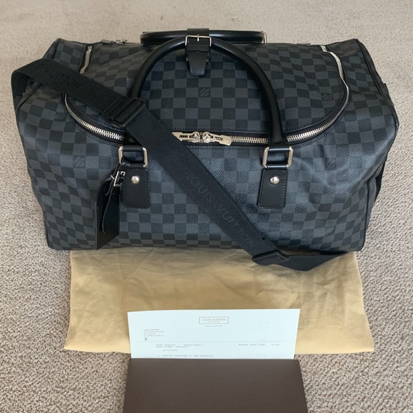 LOUIS VUITTON DAMIER ROADSTER 50 DUFFEL BAG - Picture 1 of 8